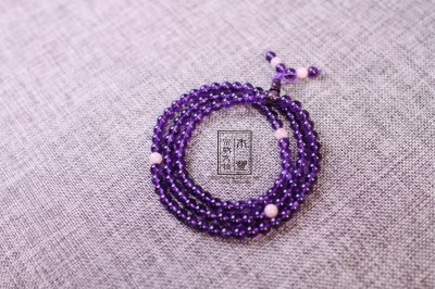 天然紫水晶/108-6mm/B款